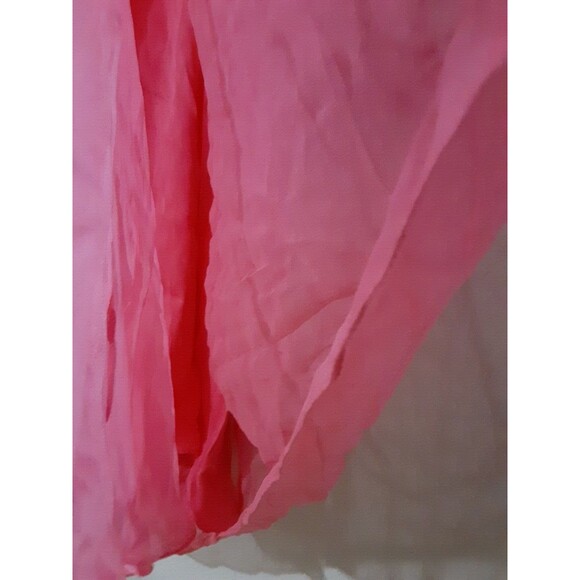 Diane Von Furstenberg Blouse Women Size 6 Pink Silk Layered V Neck Tunic - Picture 6 of 14